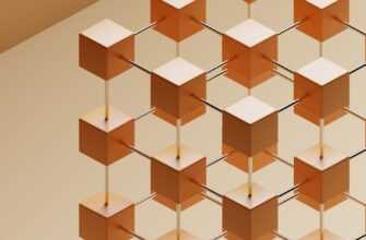 a group of cubes hanging from a ceiling
