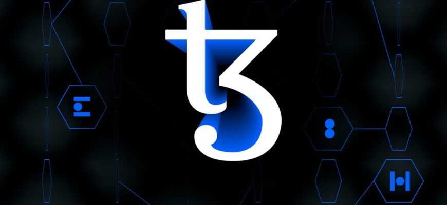 a blue and black background with the letter t5