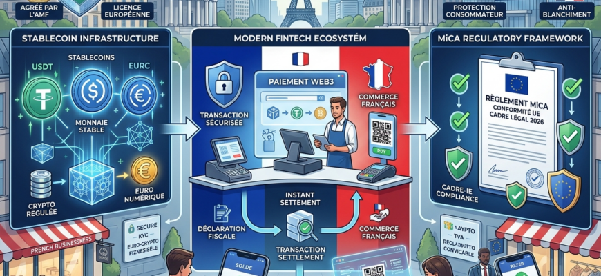 Traitement Web3 en France : Stablecoins et MiCA 2026