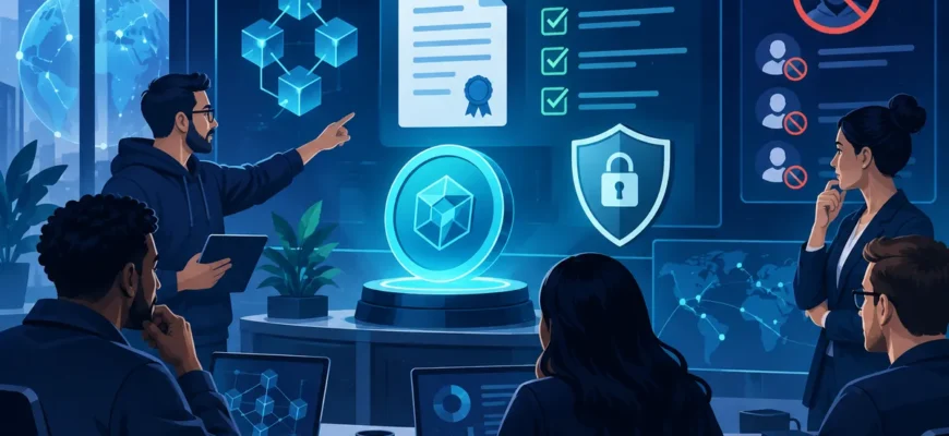Équipe préparant une communication sécurisée pour le lancement d’un token crypto